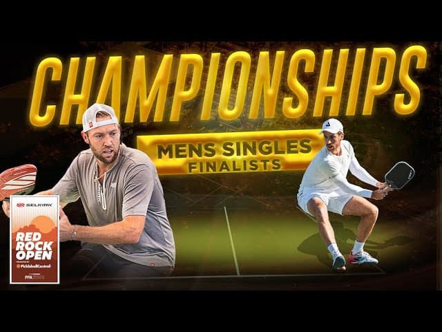 Federico Staksrud vs Jack Sock at the Selkirk Red Rock Open Presented by Pickleball Central