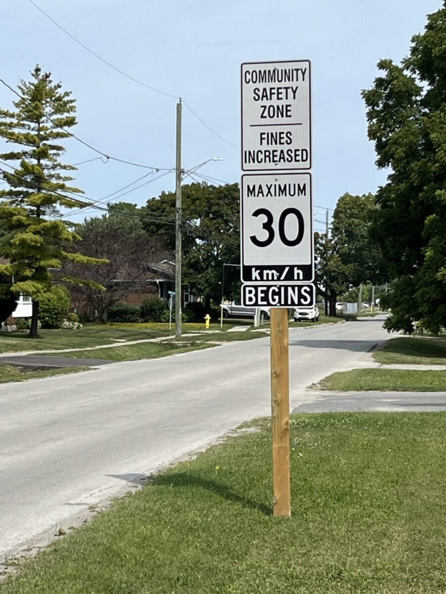 Collingwood implementing new speed limit reductions to 30km/in School and Community Safety Zones