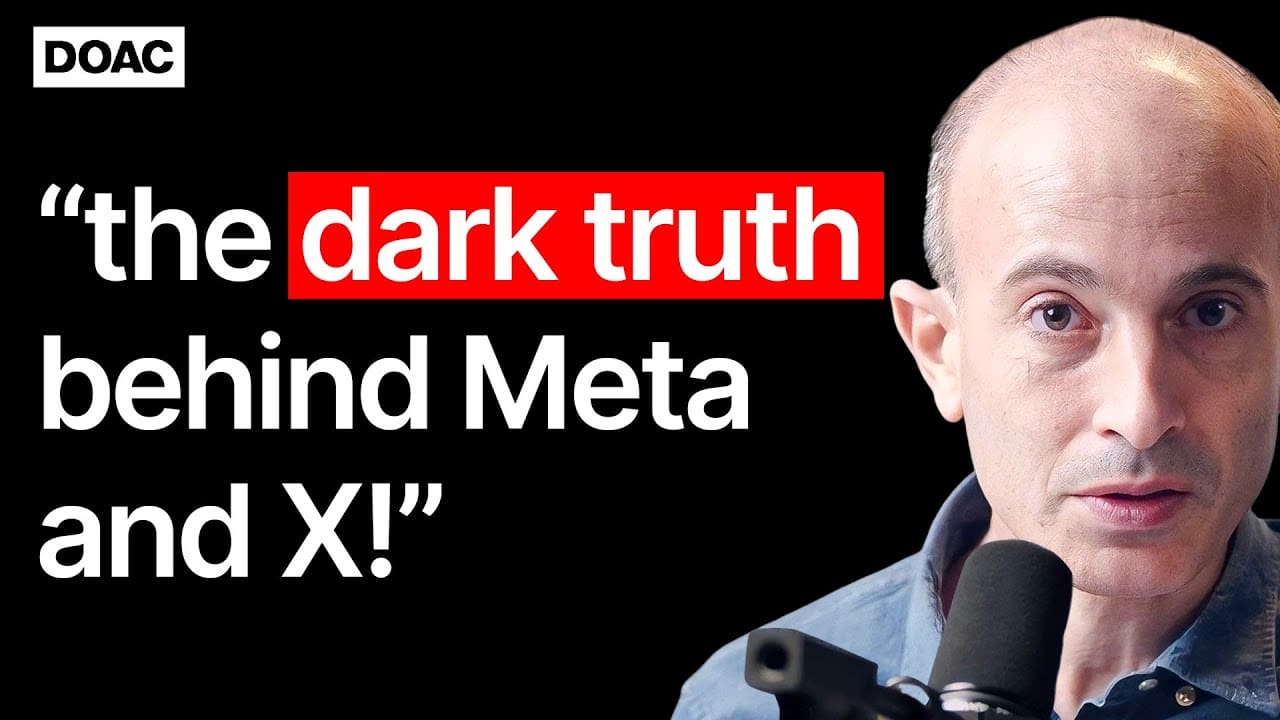 Yuval Noah Harari: This Election Will Tear The Country Apart! AI Will Control You By 2034!