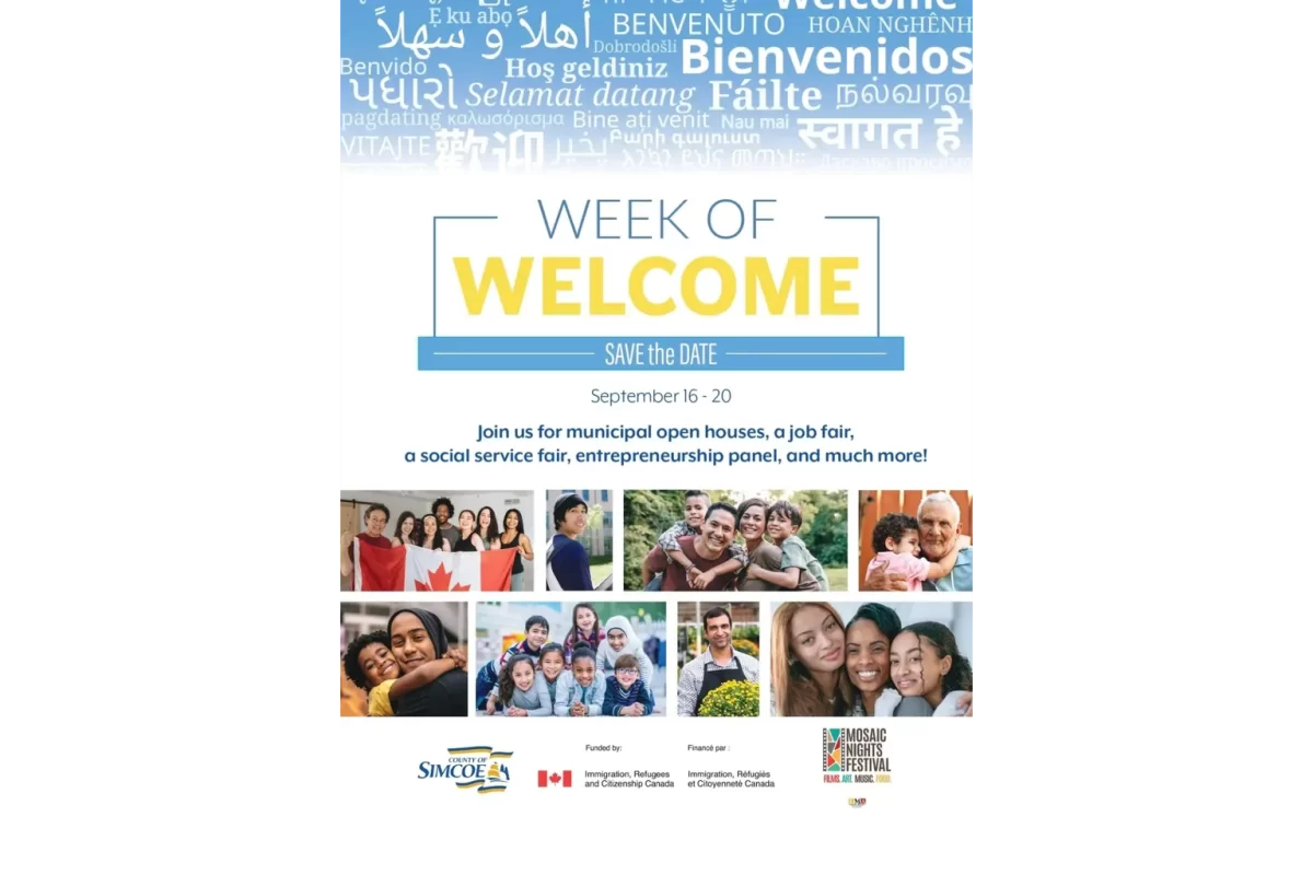 County of Simcoe to celebrate annual Week of Welcome across the region