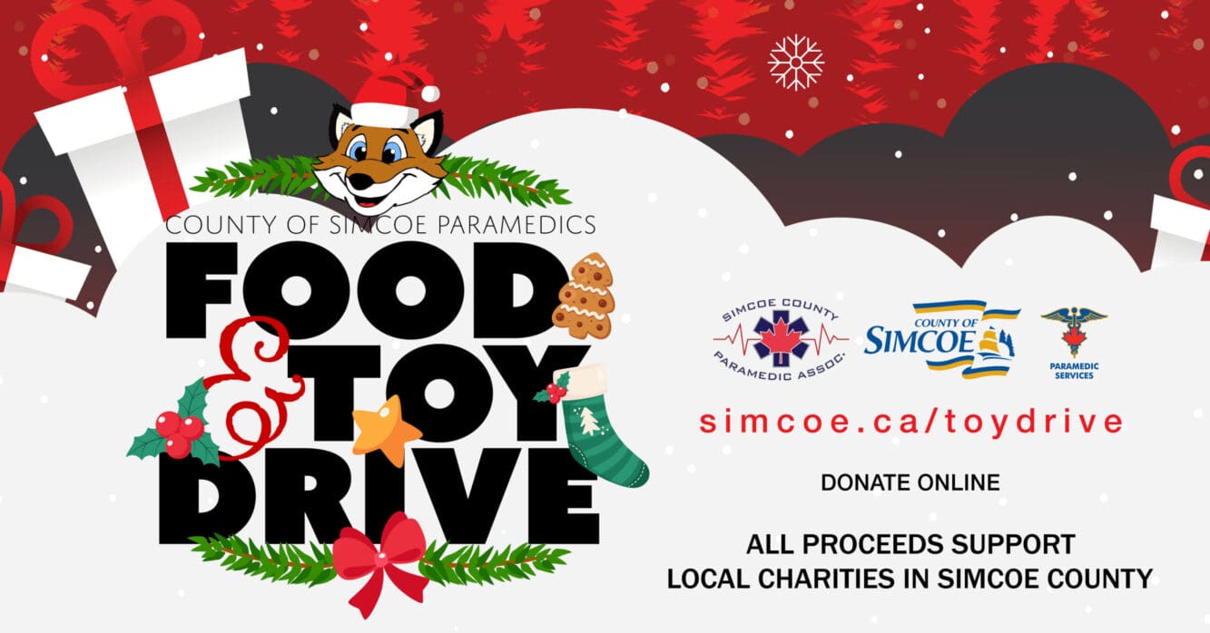 County of Simcoe Paramedic Services Food and Toy Drive – Week Two Update