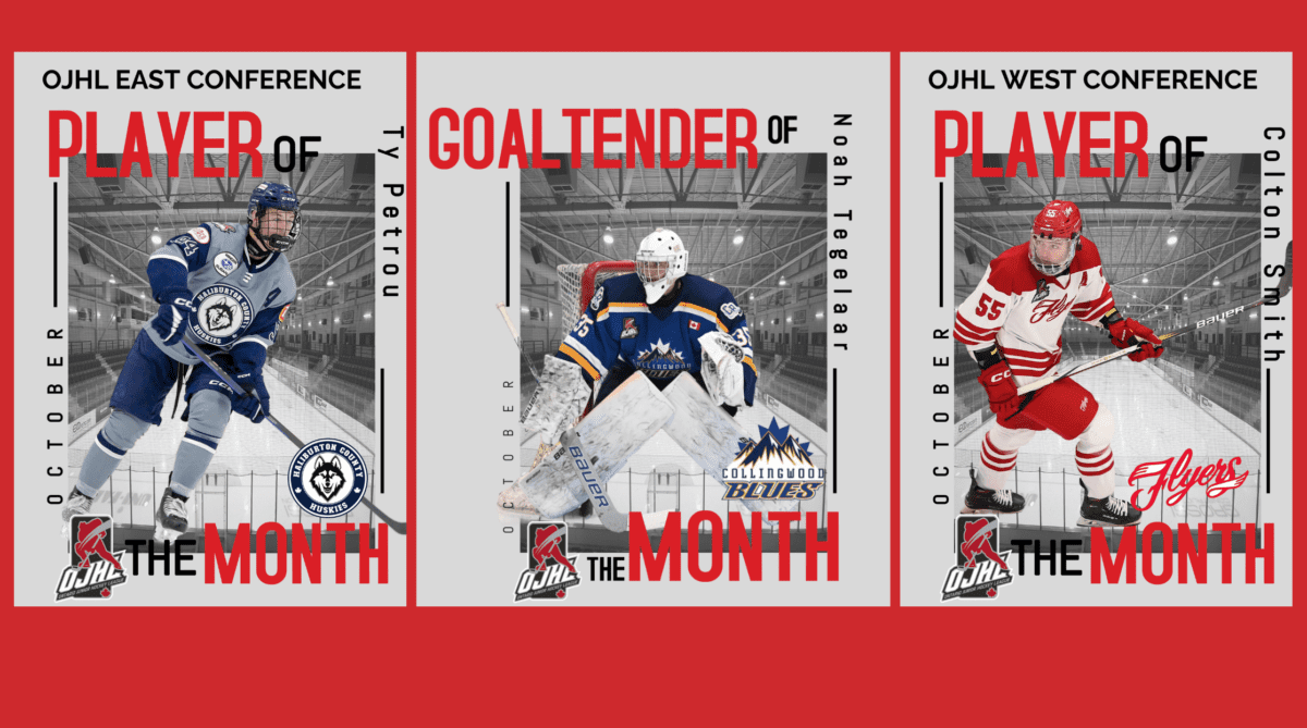 OJHL ANNOUNCES PLAYERS OF THE MONTH