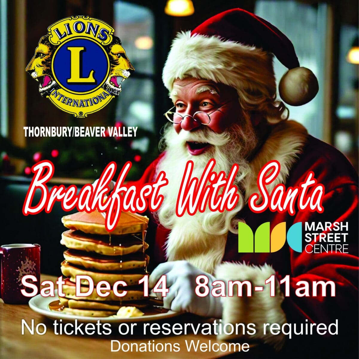 Breakfast with Santa | Marsh Street Centre