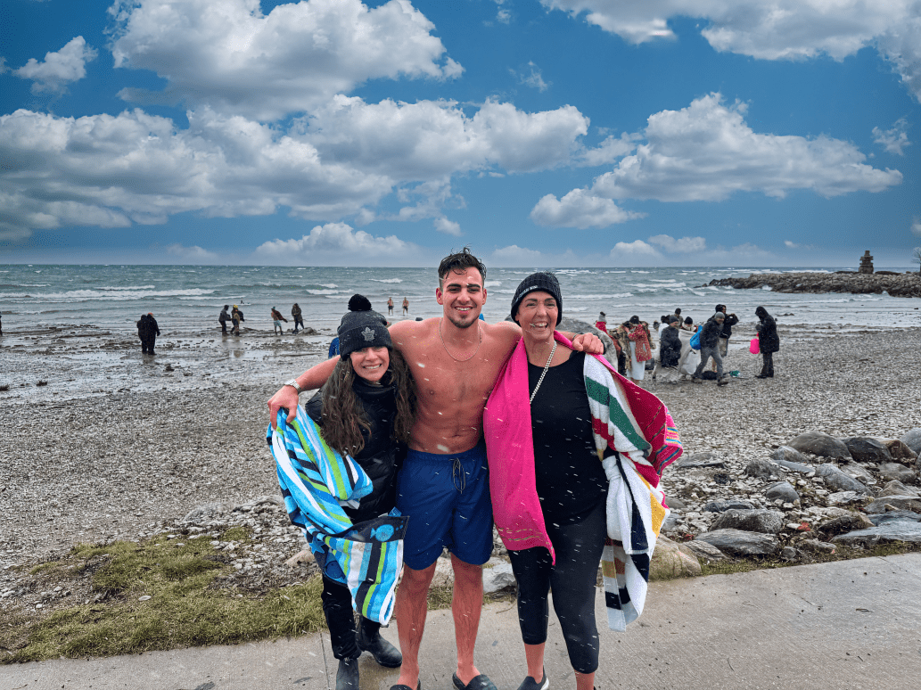Celebrating Collingwood New Year’s Day Polar Plunge in Support of Save Georgian Bay