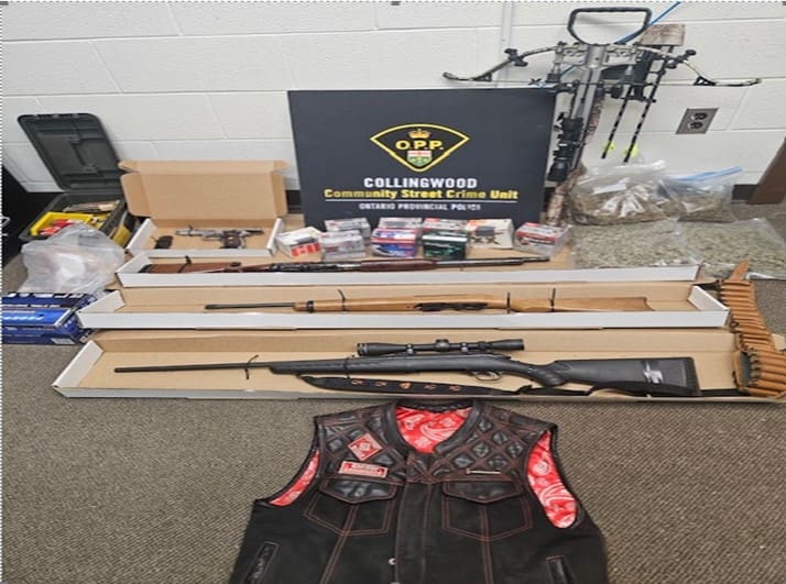 GUNS AND STOLEN PROPERTY SEIZED DURING SEARCH WARRANT