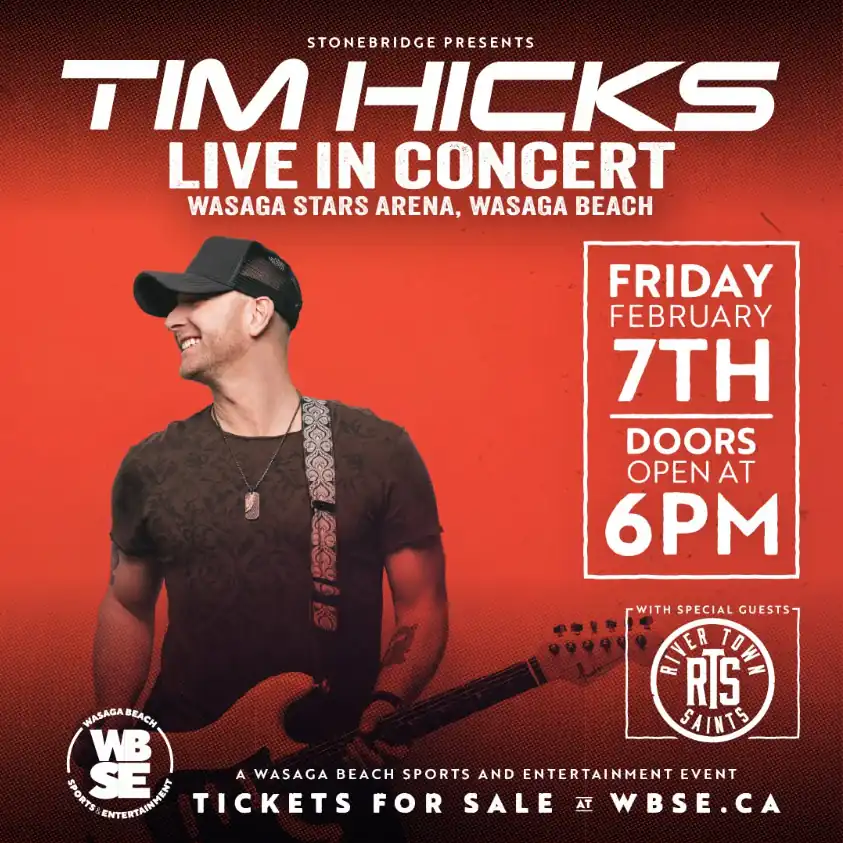 Get Ready, Wasaga Beach & Region! Canadian Country Music Star Tim Hicks