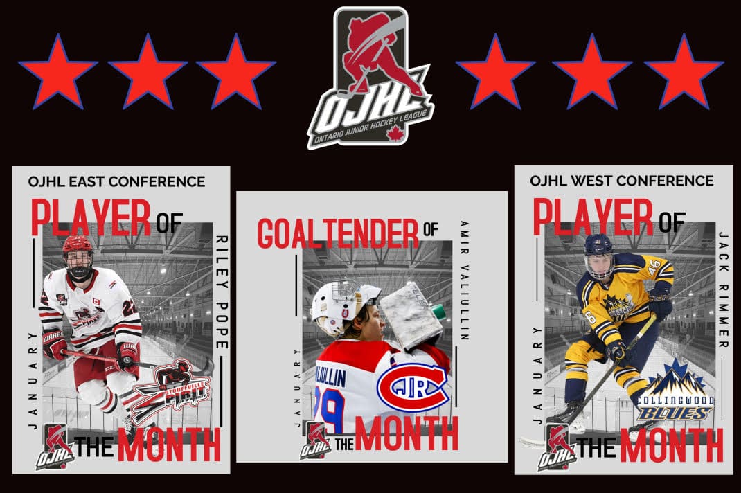 OJHL ANNOUNCES JANUARY PLAYERS OF THE MONTH