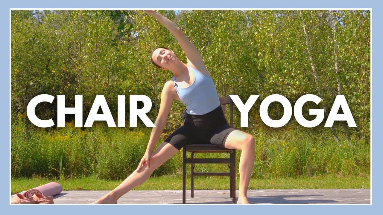 15 minute Chair Yoga Class for Seniors & Beginners