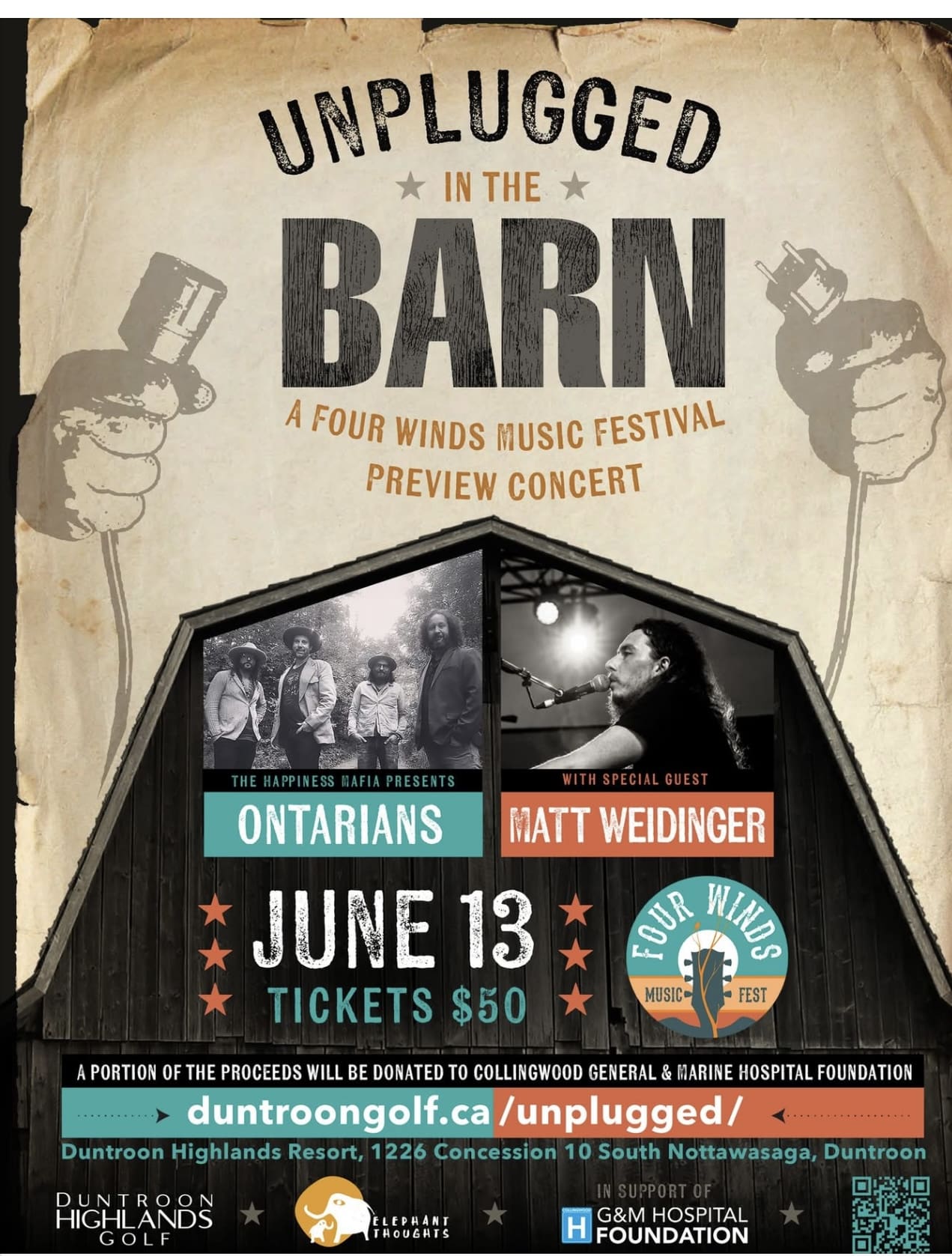 Unplugged in the Barn | Four Winds Music Festival Preview | Friday June 13, 2025