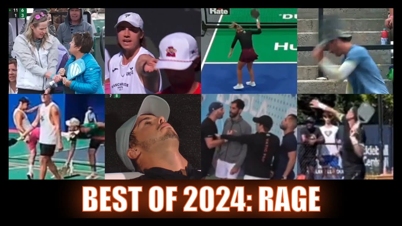 PICKLEBALL PLAYERS GETTING ANGRY – Paddle Slams & Throws, FIGHTS, Body Bags and More – Best of 2024