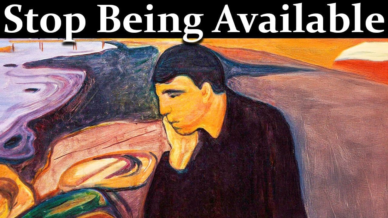 When You Stop Being Available, Everything Changes – Carl Jung