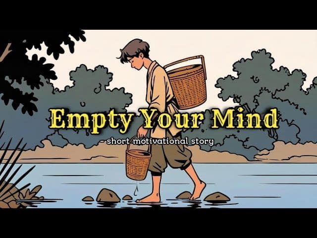 Empty Your Mind – a powerful Motivational Story for your Life | Wordy Tales