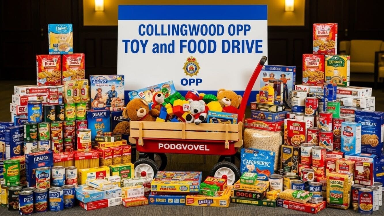 Collingwood OPP Auxiliary Toy and Food Drive is Coming to Town!
