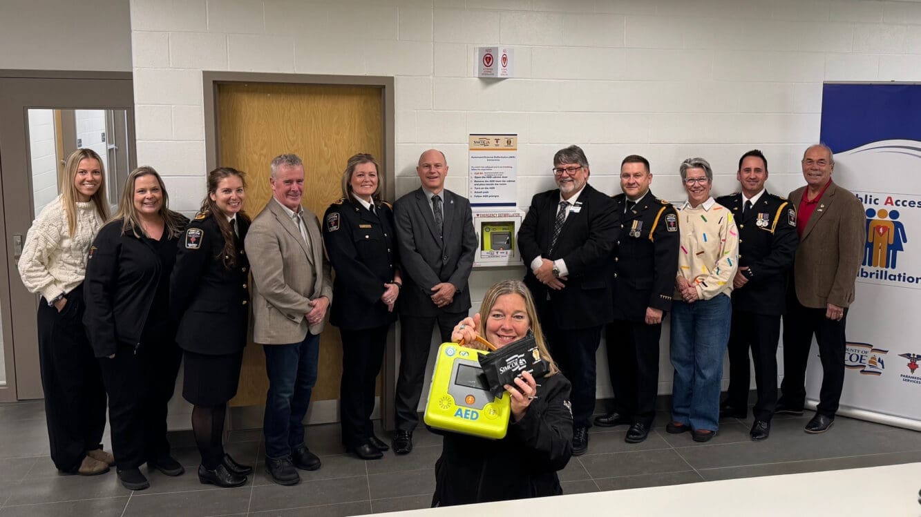 County of Simcoe Celebrates 20 Years of Lifesaving Public Access Defibrillator (PAD) Program