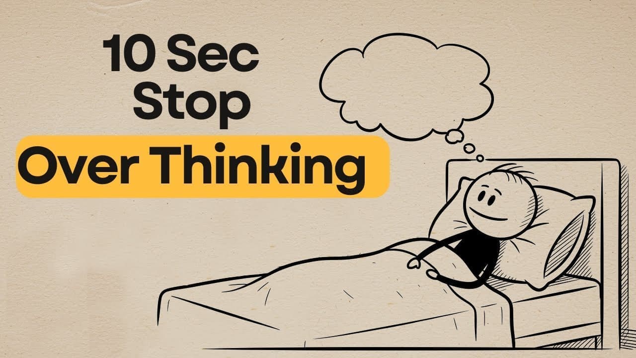This 10-Second Habit Stops Overthinking at Night | SLEEP CORRECTLY