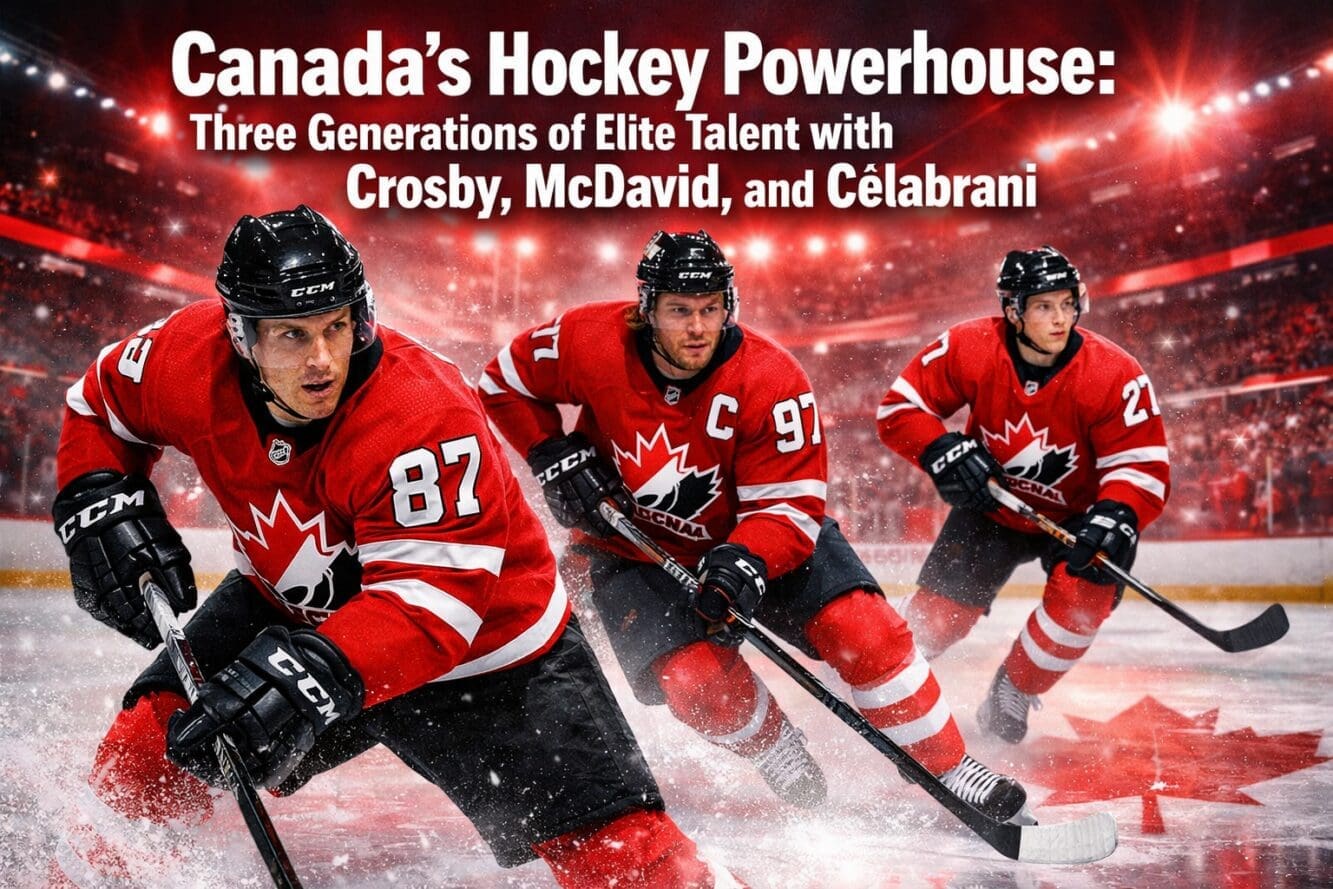 Canada’s Hockey Powerhouse: Three Generations of Elite Talent with Crosby, McDavid, and Célaberni 🏒