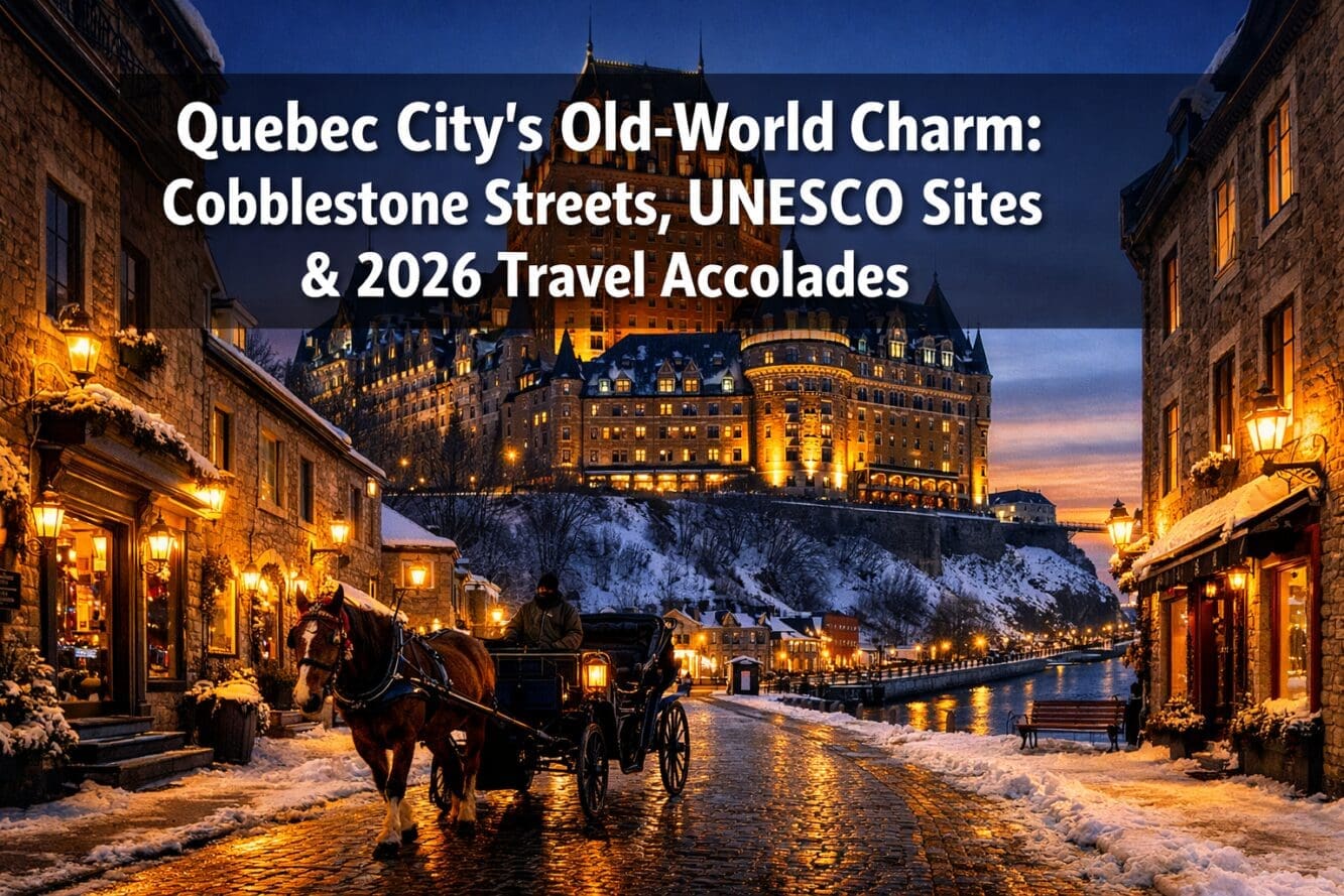 Quebec City’s Old-World Charm: Cobblestone Streets, UNESCO Sites, and 2026 Travel Accolades