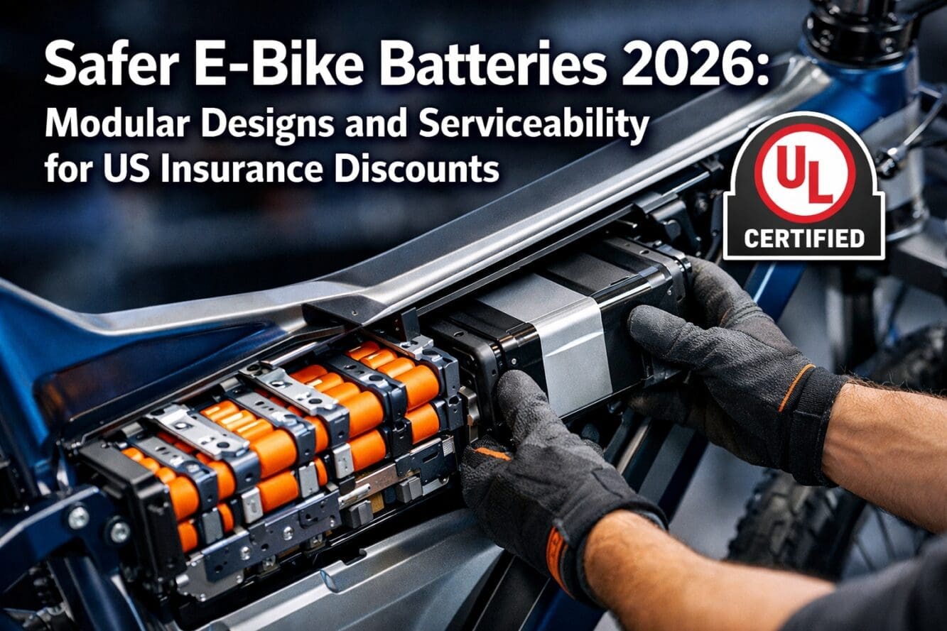 Safer E-Bike Batteries 2026: Modular Designs and Serviceability for US Insurance Discounts