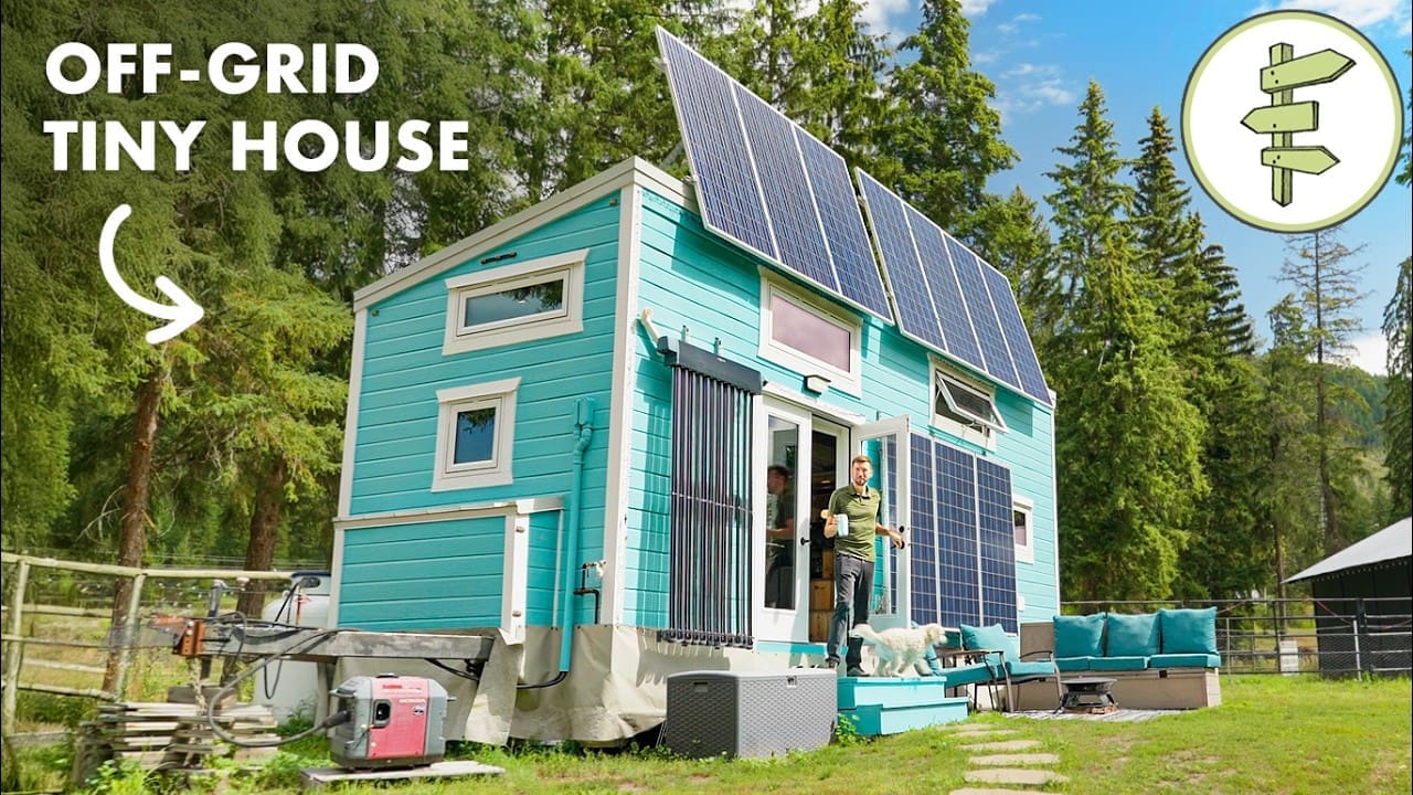 10 Years Living Off-Grid in a Tiny House with Clever Systems & Design Features – FULL TOUR