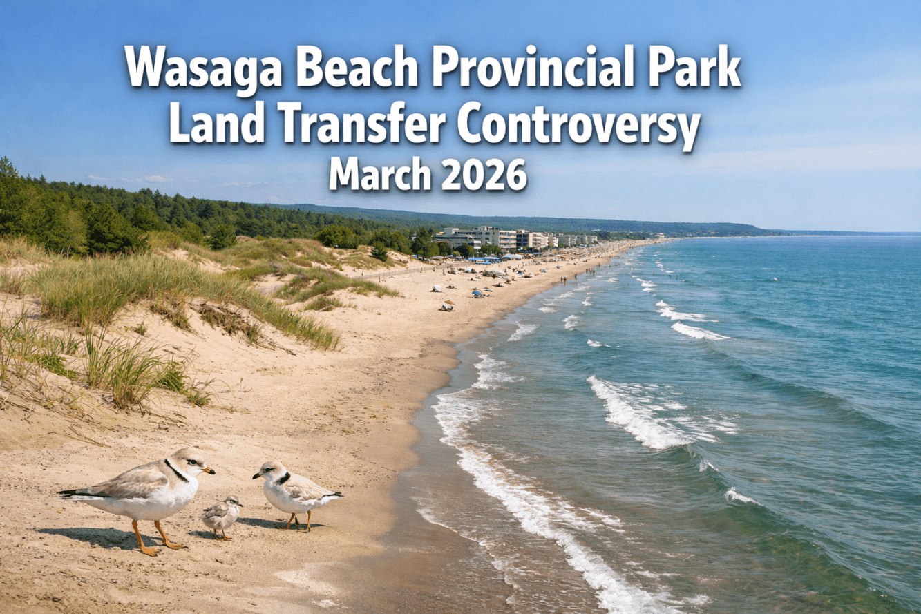 Wasaga Beach Provincial Park Land Transfer Controversy March 2026: Environmental Risks, Plover Protection Plans