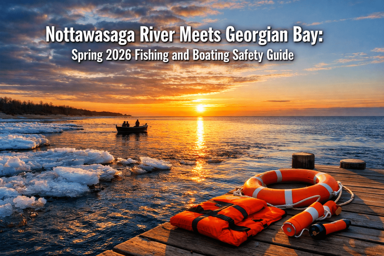 Nottawasaga River Meets Georgian Bay: Spring 2026 Fishing and Boating Safety Guide for Wasaga Beach and Meaford Anglers
