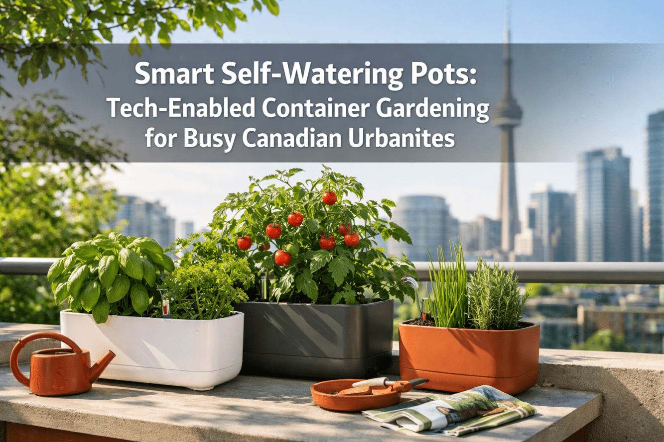 Smart Self-Watering Pots: Tech-Enabled Container Gardening for Busy Canadian Urbanites