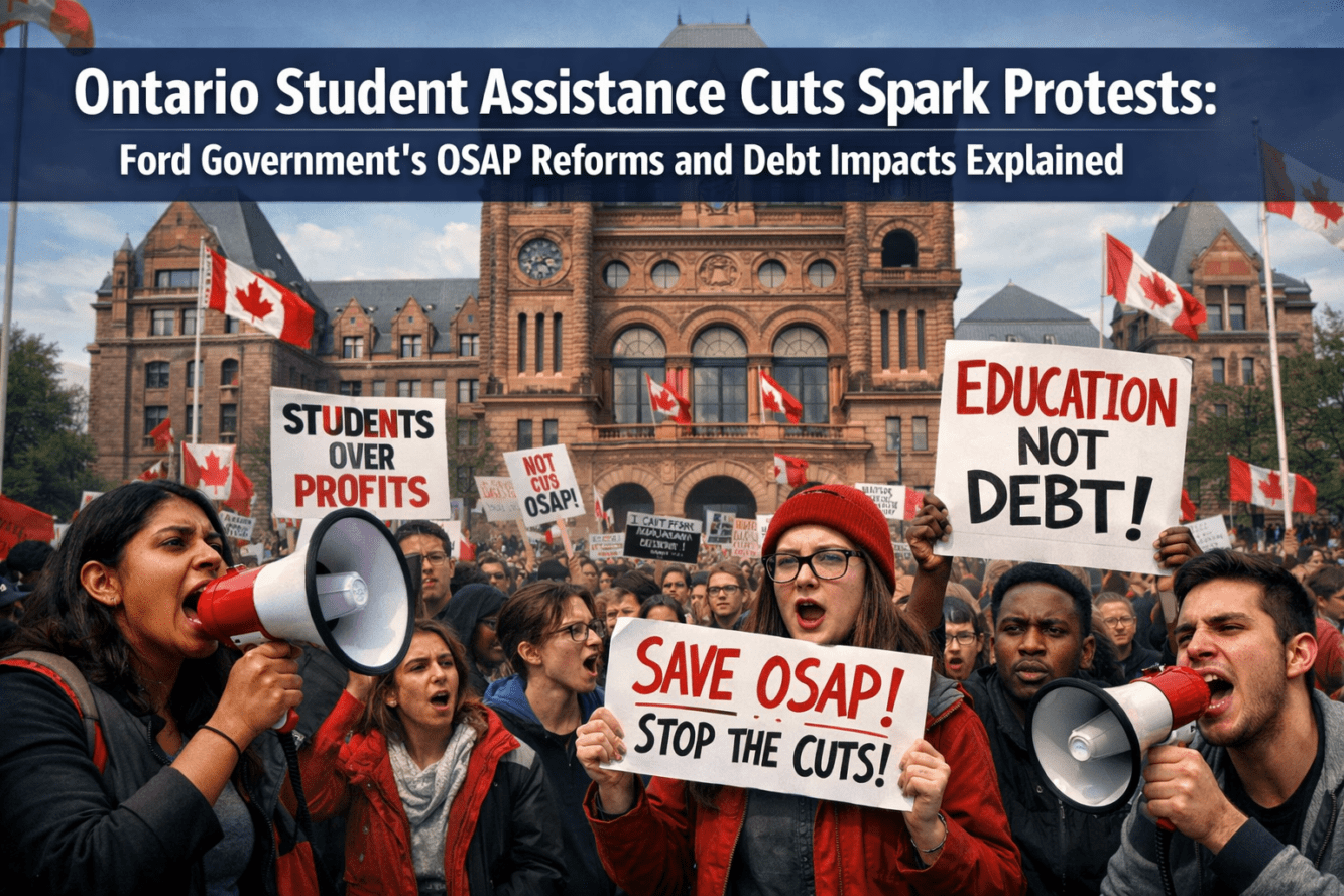 Ontario Student Assistance Cuts Spark Protests: Ford Government’s OSAP Reforms and Debt Impacts Explained