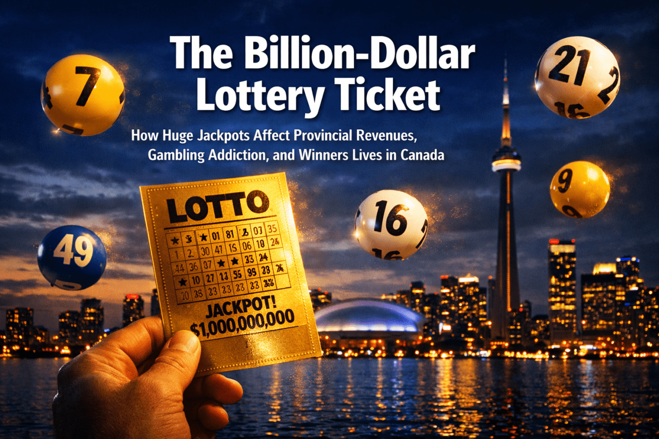 The Billion‑Dollar Lottery Ticket: How Huge Jackpots Affect Provincial Revenues, and Gambling Addiction