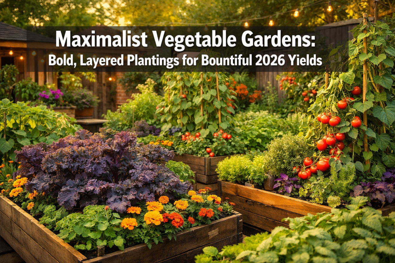 Maximalist Vegetable Gardens: Bold, Layered Plantings for Bountiful 2026 Yields in Small Canadian Spaces