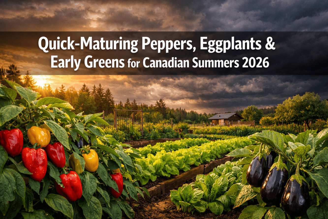 Shorter Season Vegetables for Unpredictable Canadian Summers: Quick-Maturing Peppers, Eggplants, and Early Greens for 2026