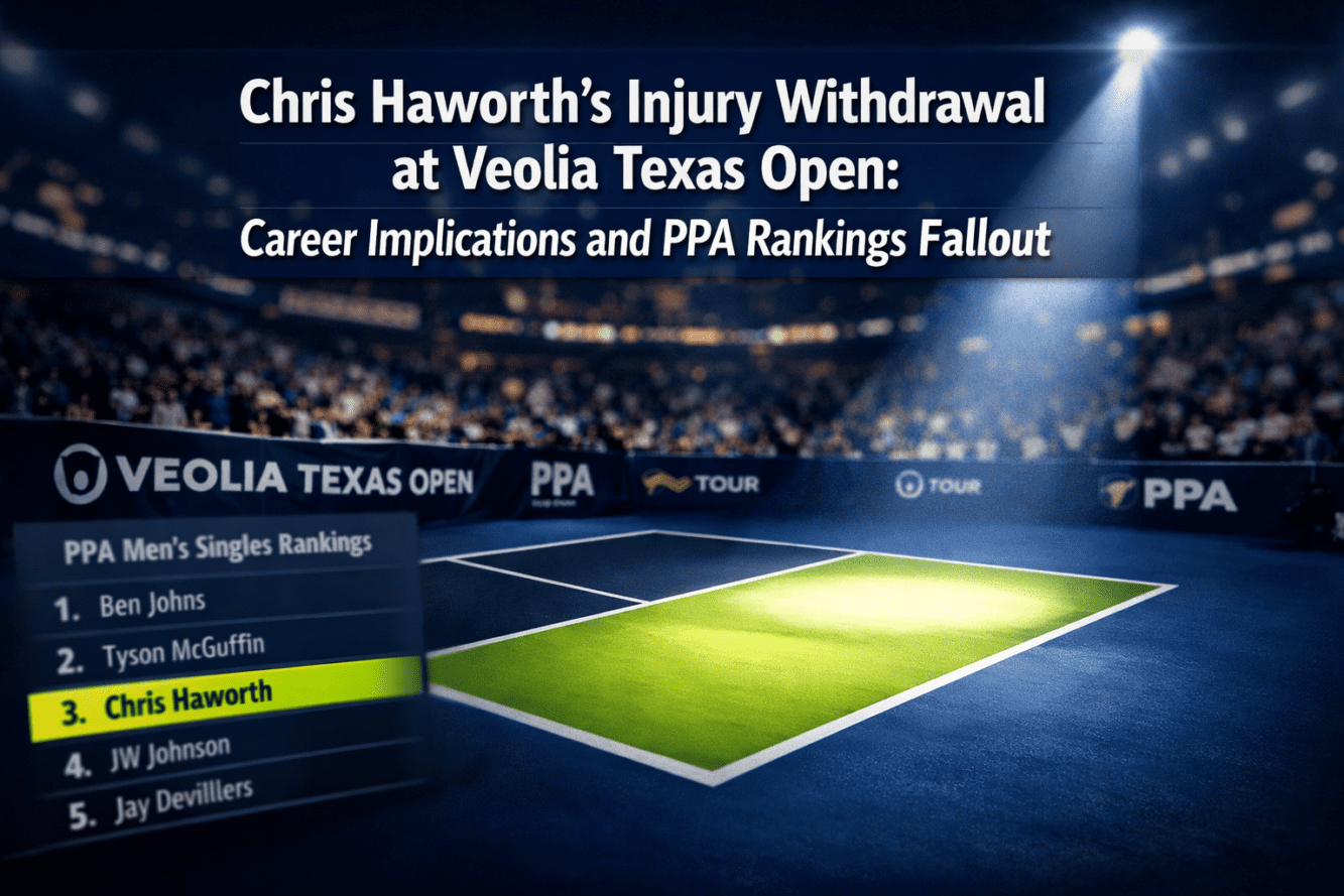 Chris Haworth’s Injury Withdrawal at Veolia Texas Open: Career Implications and PPA Rankings Fallout