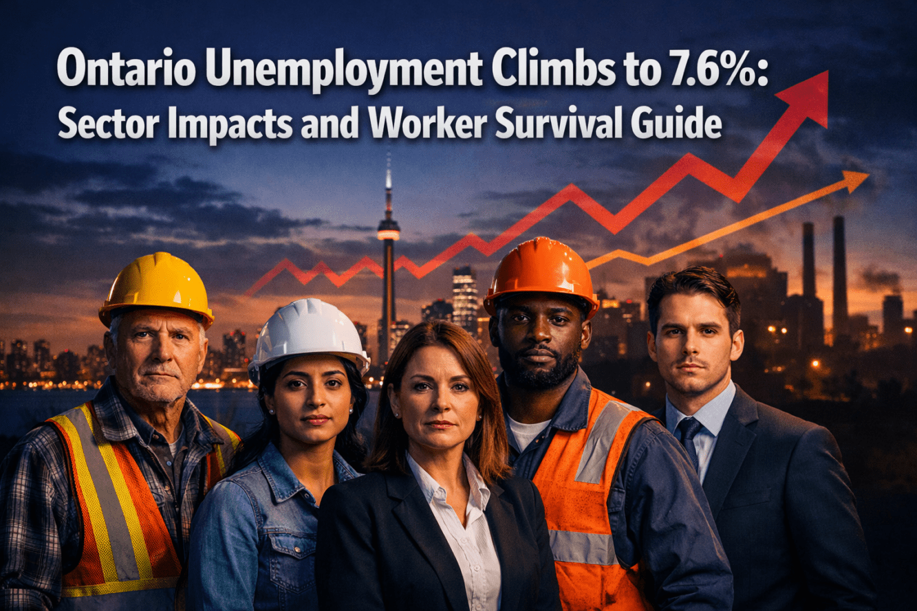 Ontario Unemployment Climbs to 7.6% Amid National Job Losses: Sector Impacts and Worker Survival Guide