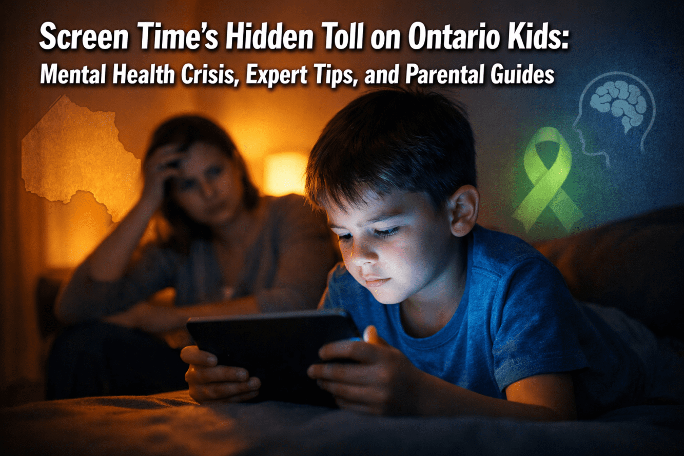 Screen Time’s Hidden Toll on Ontario Kids: Mental Health Crisis, Expert Tips, and Parental Guides