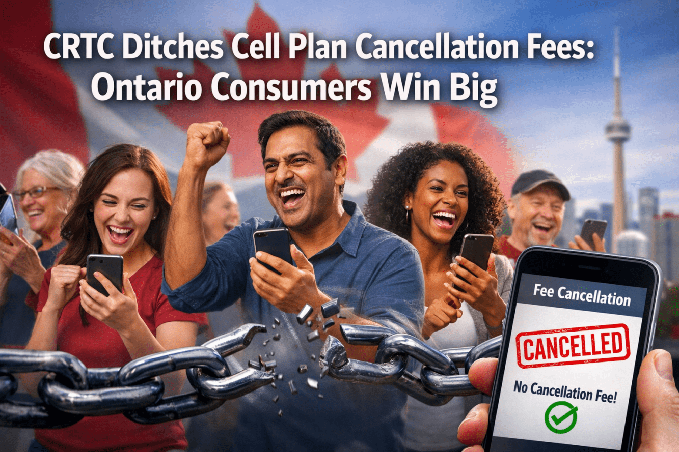 CRTC Ditches Cell Plan Cancellation Fees: Ontario Consumers Win Big on Switching Providers