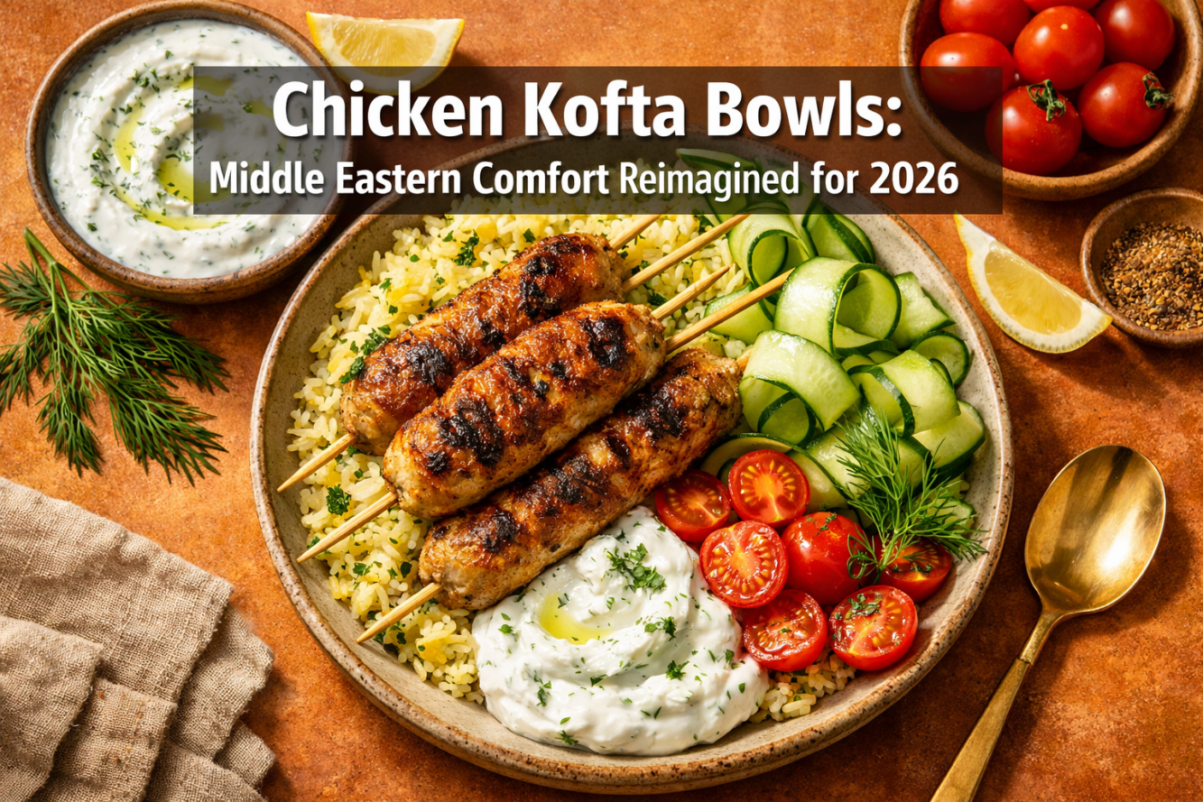 Chicken Kofta Bowls with Tzatziki and Lemon Dill Rice: Middle Eastern Comfort Reimagined for 2026