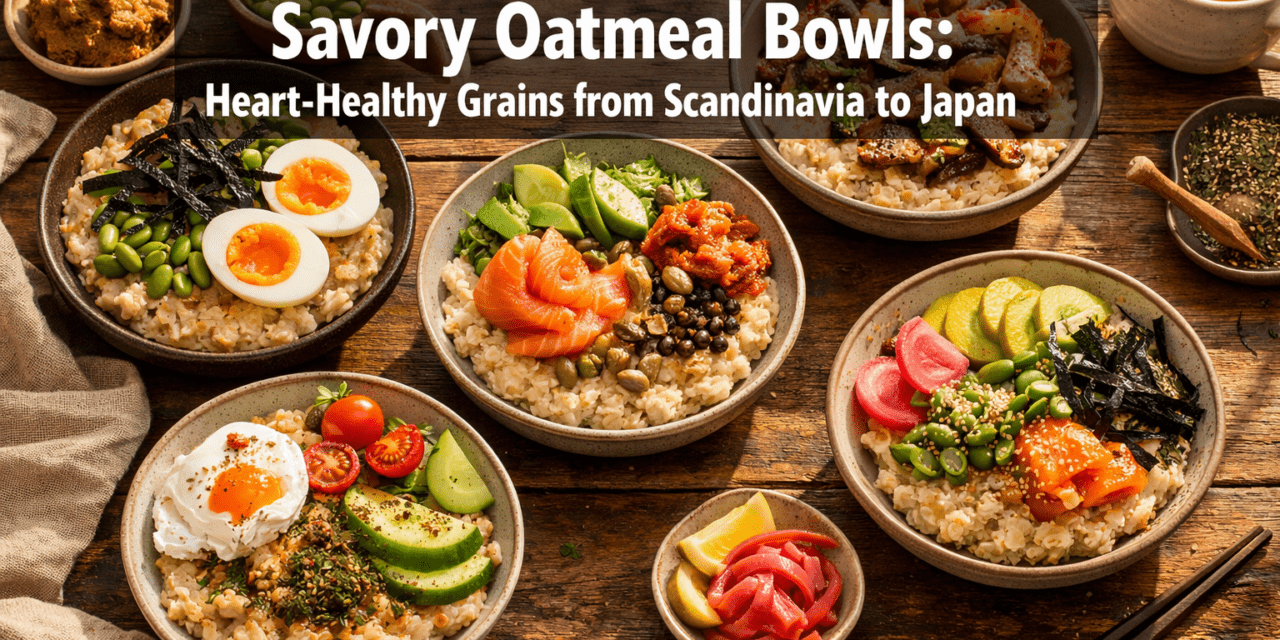 🌞  Savory Oatmeal Bowls with International Toppings: Heart-Healthy Grains from Scandinavia to Japan for 2026