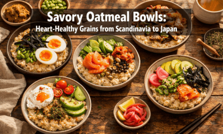 🌞  Savory Oatmeal Bowls with International Toppings: Heart-Healthy Grains from Scandinavia to Japan for 2026