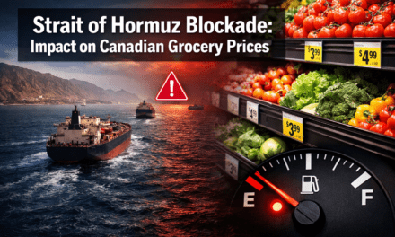 Strait of Hormuz Blockade Impact on Canadian Grocery Prices: Fuel Surcharges and Cost Inflation Timeline