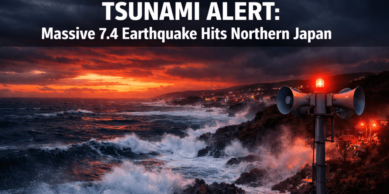 A Massive Earthquake Of 7.4 Magnitude Hits Off Northern Japanese Coast, Tsunami Alert Issued
