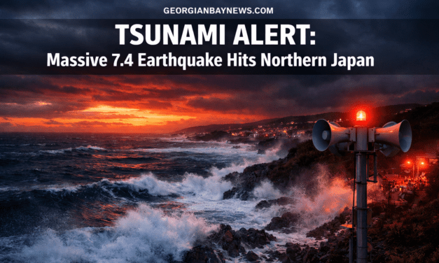 A Massive Earthquake Of 7.4 Magnitude Hits Off Northern Japanese Coast, Tsunami Alert Issued
