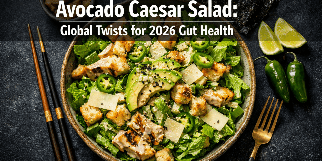 🥑  Avocado Caesar Salad with Global Twists from Mexico to Japan: Creamy Vegan Variations for 2026 Gut Health