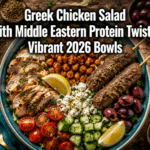 Greek Chicken Salad with Middle Eastern Protein Twists: Vibrant 2026 Bowls for Immunity Boosting with YouTube Grilling Demos