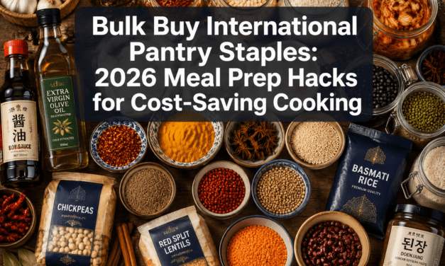 Bulk Buy International Pantry Staples: Healthy Meal Prep Hacks for Cost-Saving 2026 Cooking