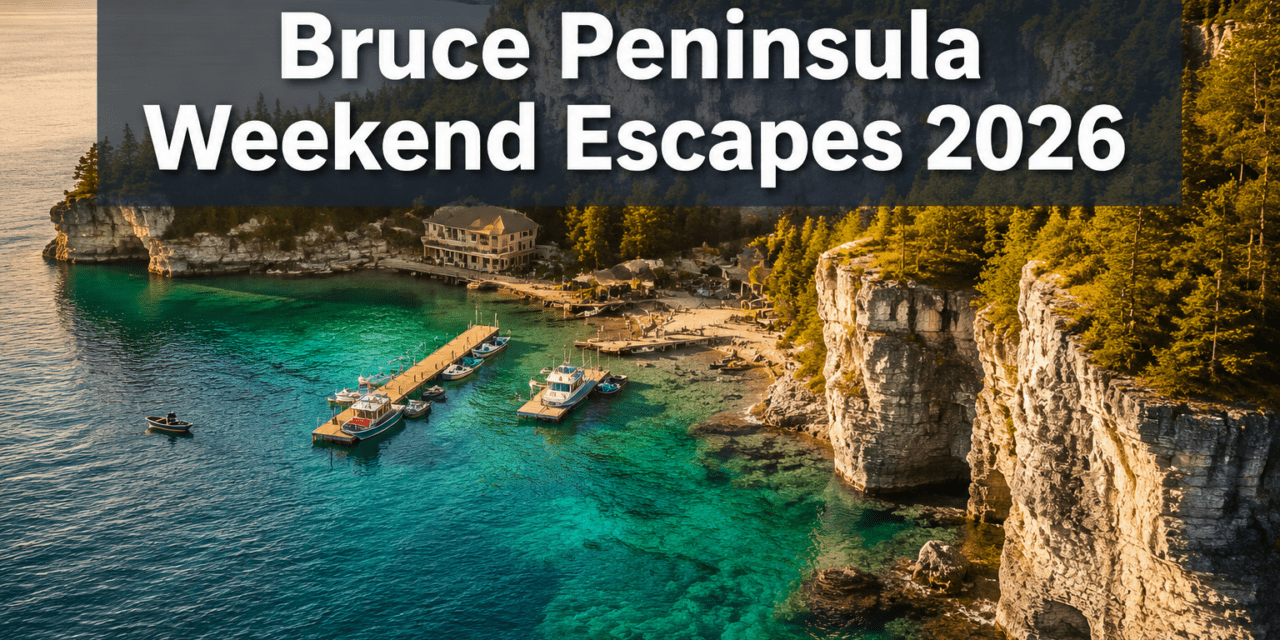 Bruce Peninsula Weekend Escapes 2026: Tobermory’s Turquoise Waters, Cliff Hikes, and Fathom Five Shipwreck Snorkeling