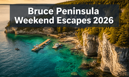 Bruce Peninsula Weekend Escapes 2026: Tobermory’s Turquoise Waters, Cliff Hikes, and Fathom Five Shipwreck Snorkeling
