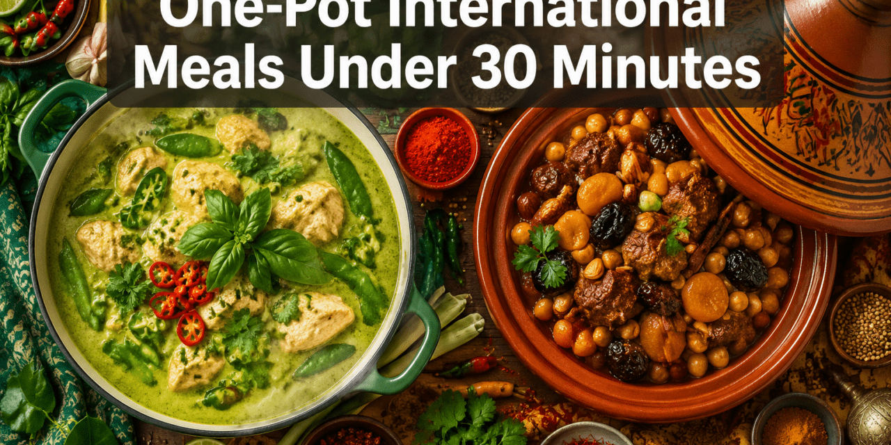 One-Pot International Meals Under 30 Minutes: Weeknight Dinners from Thai Curry to Moroccan Tagine Simplified for 2026 Busy Families with Time-Lapse Cooking Videos