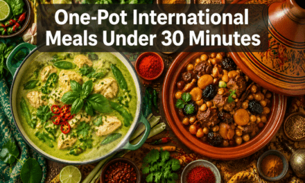 One-Pot International Meals Under 30 Minutes: Weeknight Dinners from Thai Curry to Moroccan Tagine Simplified for 2026 Busy Families with Time-Lapse Cooking Videos