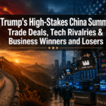 Trump’s High-Stakes China Summit: Trade Deals, Tech Rivalries, and Business Winners and Losers