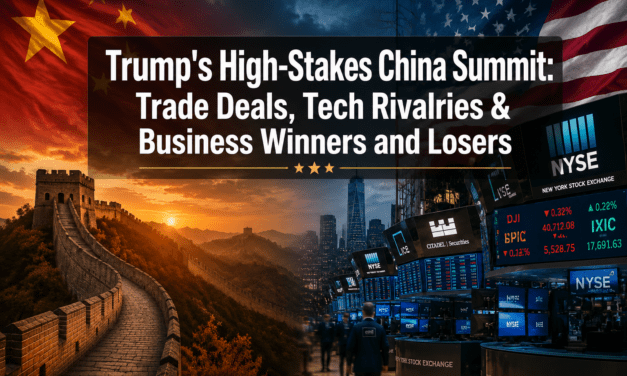 Trump’s High-Stakes China Summit: Trade Deals, Tech Rivalries, and Business Winners and Losers