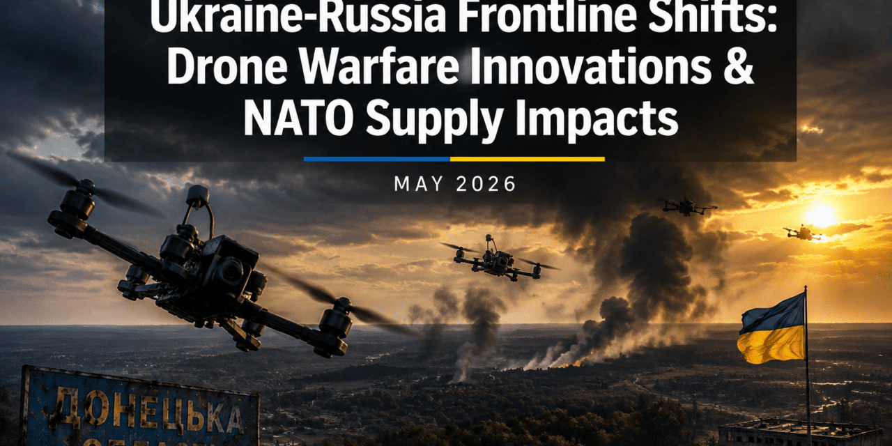 Ukraine-Russia Frontline Shifts: Drone Warfare Innovations and NATO Supply Impacts May 13, 2026